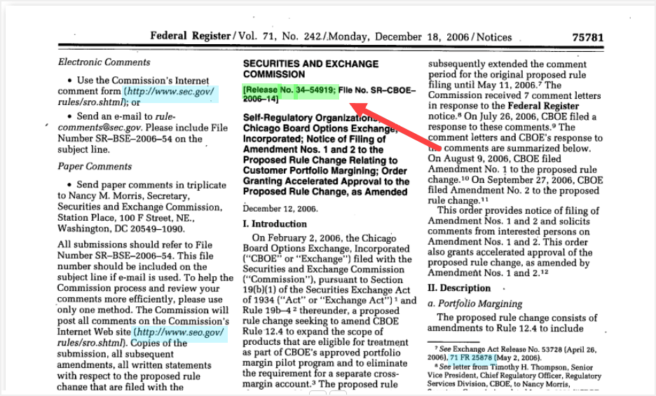 result in Federal Register search