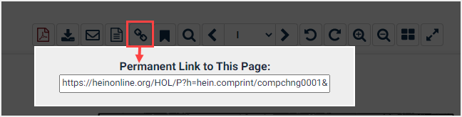 screenshot of permalink in HeinOnline