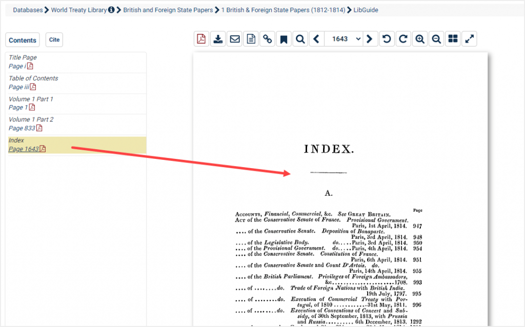 screenshot of treaty in World Treaty Library