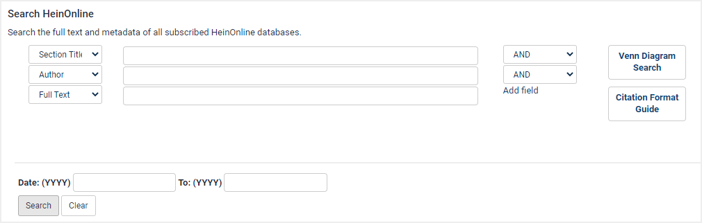 image of advanced search options in heinonline
