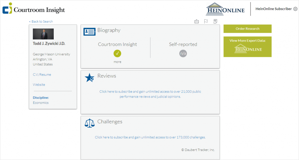 image of Courtroom Insight platform