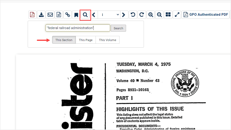 image of magnifying glass search in HeinOnline