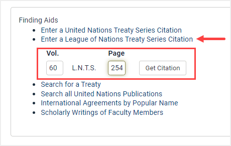 image of League of Nations Treaty locator 