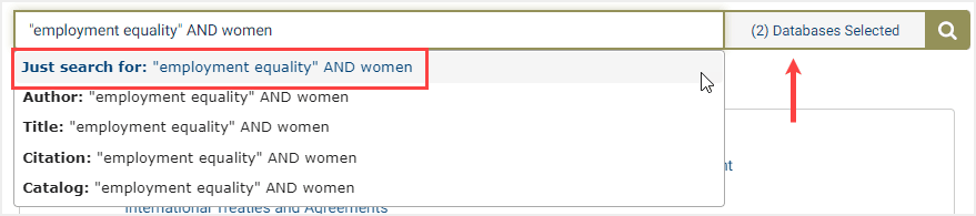 one-box search example with boolean operator