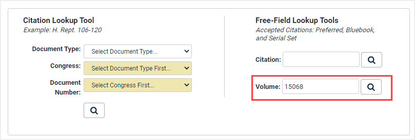 image of volume search in HeinOnline
