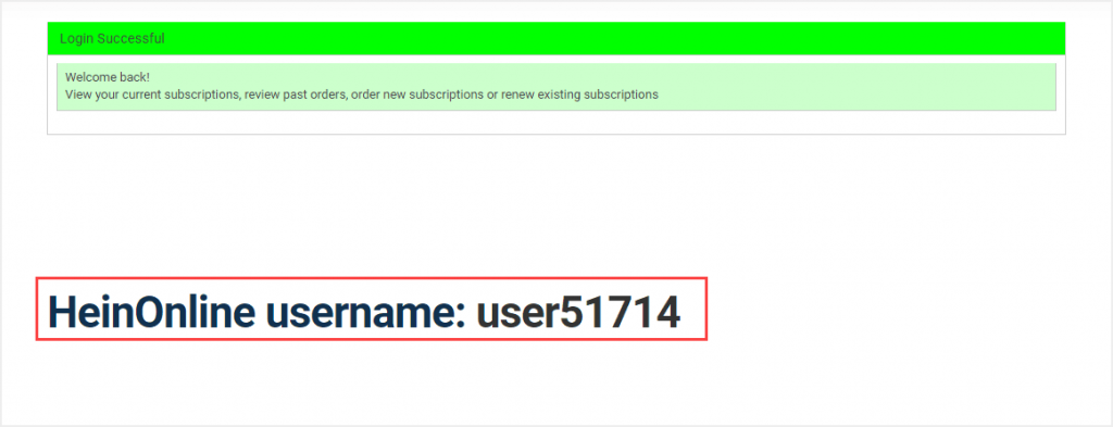 image of where users can find their information if they forget their username