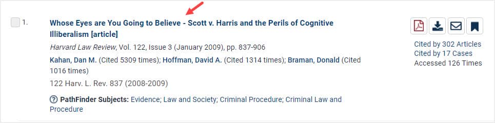 image of search result in the Law Journal Library