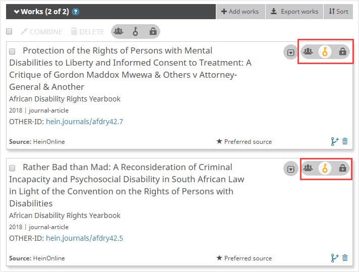 image of visibility settings in ORCID