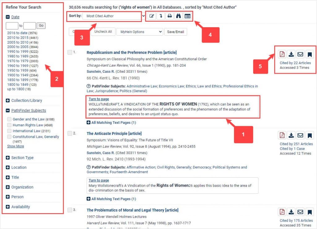 image of search results in HeinOnline